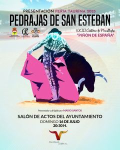 Feria Taurina Piñón de España Pedrajas de San Esteban

